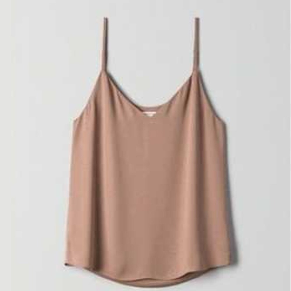Babaton | NWT Aritzia Everly Camisole Tank Top in Nutmeg Muscade Brown‎